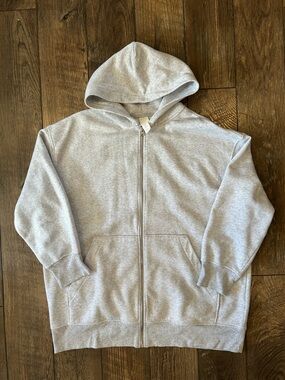 H&M Heather Gray Full-Zip Hoodie